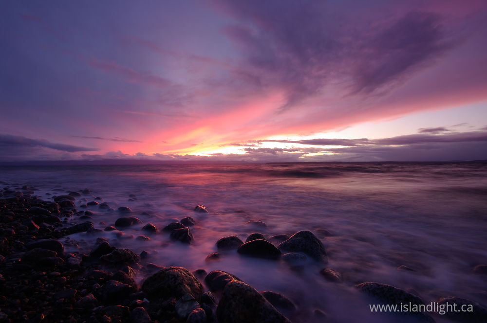 Landscape photo from Smelt Bay Cortes Island, British Columbia Canada.