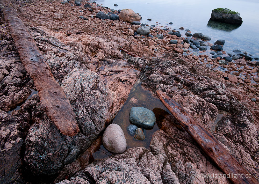 Seascape  photo from Red Granite Point Cortes Island, BC Canada.