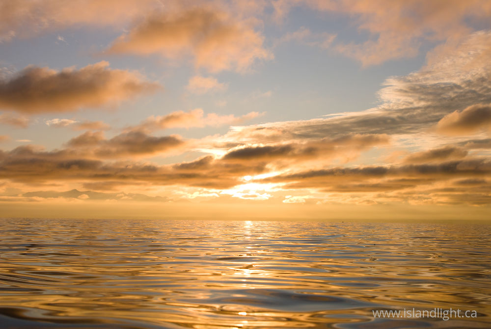 Seascape  photo from  Georgia Strait, BC Canada.