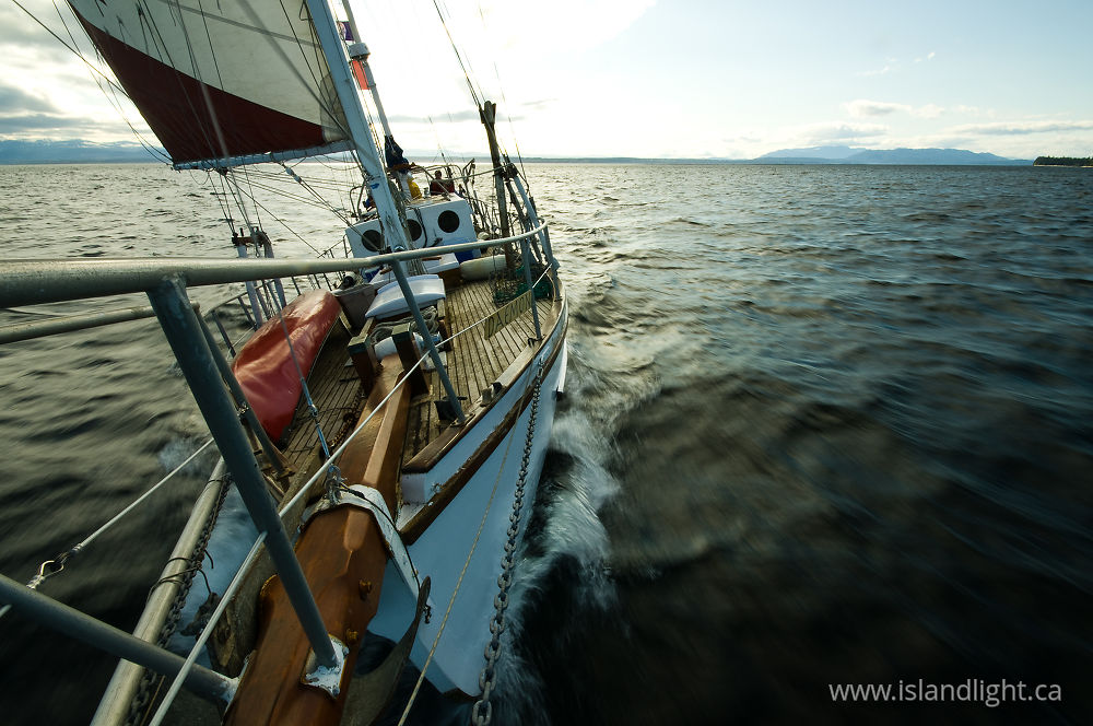 Boating photo from  Georgia Strait, BC Canada.
