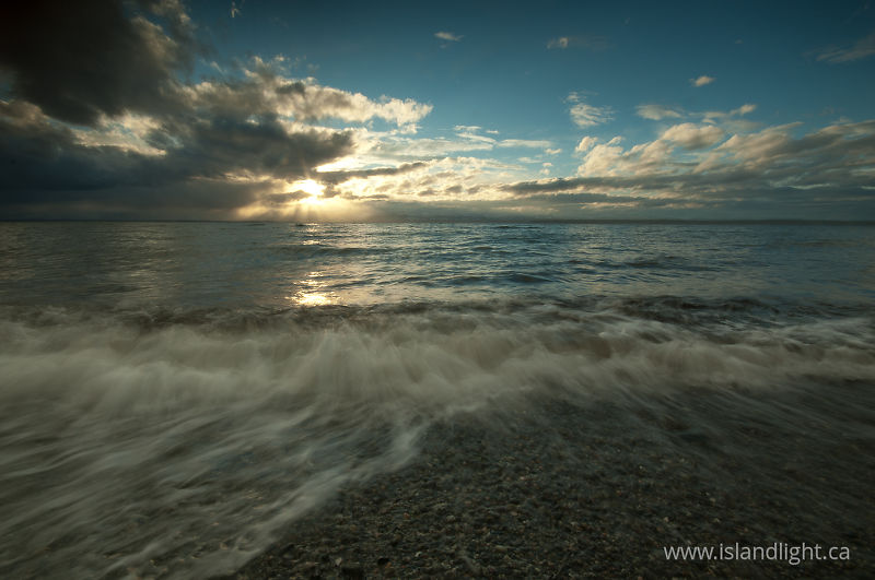 Wave and Sun - Cortes Island  photo