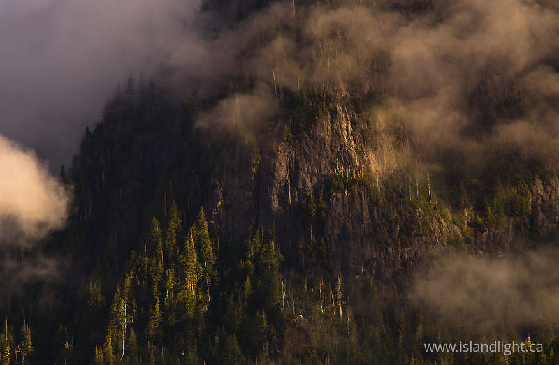 Mist on the Cliffs - Mainland Mountain photo