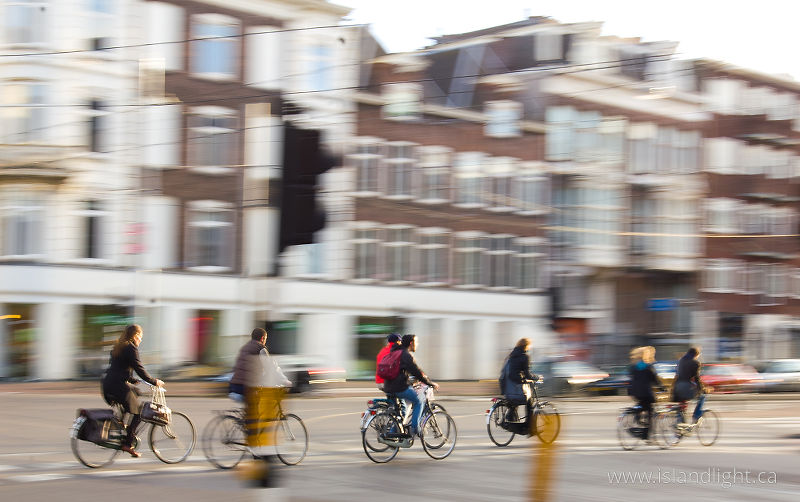 Cyclists Crossing -   photo