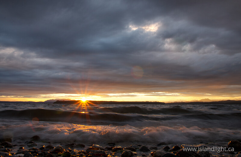 Sun on a Stormy Day - Cortes Island  photo