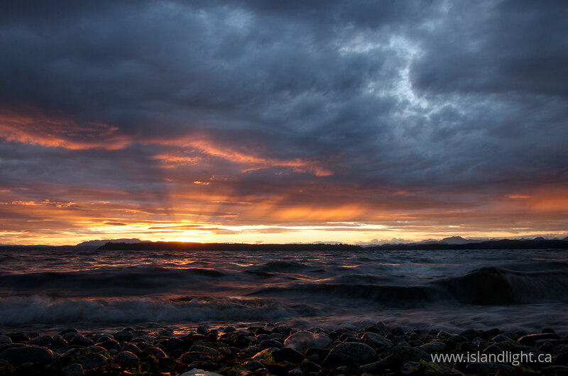 Stormy Sunset at Smelt Bay 4 - Cortes Island  photo