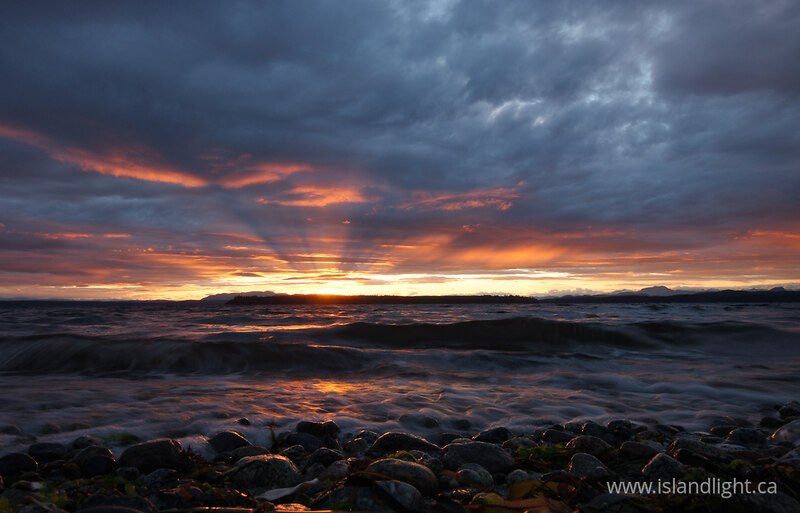 Stormy Sunset at Smelt Bay 3 - Cortes Island  photo