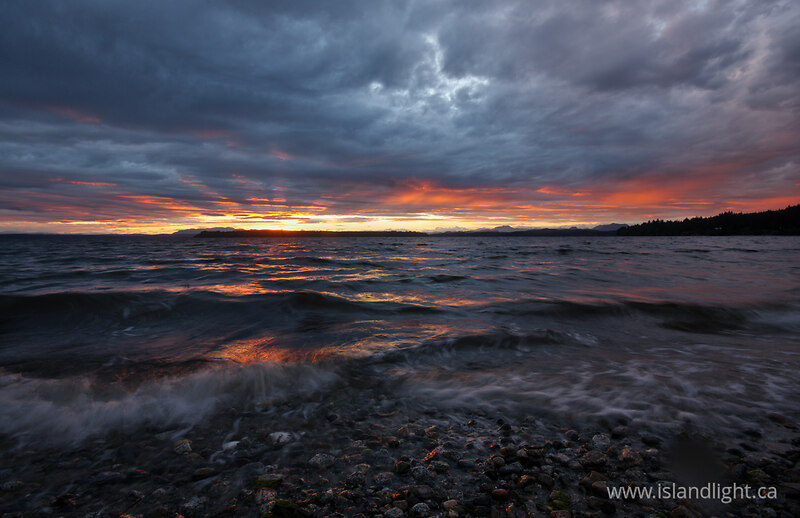 Swirling Ocean and Sky - Cortes Island  photo