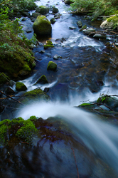 Waterfall Seen from Above - Cortes Island Creek photo
