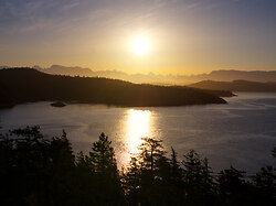 Morning at Red Granite Point - Cortes Island  photo