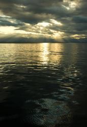 Sun over the Salish Sea - Georgia Strait  photo