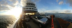 Arriving on the Cortes ferry - Cortes Island  photo